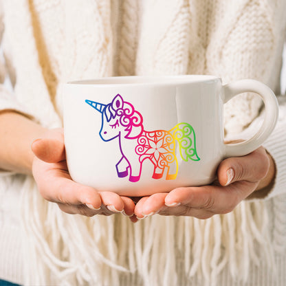 Spectrum Unicorn Stickers - Cricut File - VEKTOR KRAFT