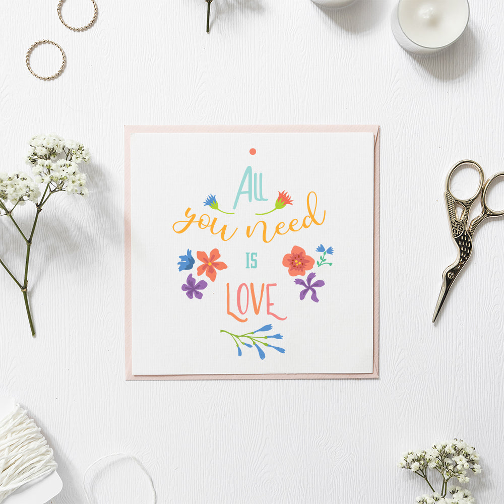 All You Need Is Love – 3D Lightbox SVG File for Cricut & Silhouette