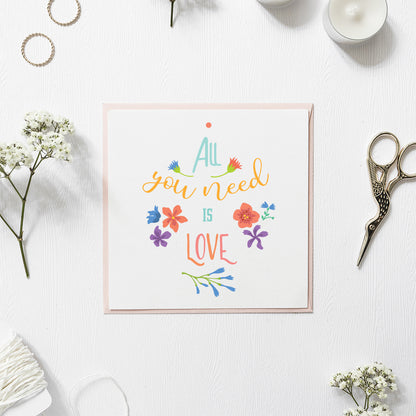 All You Need Is Love – 3D Lightbox SVG File for Cricut & Silhouette