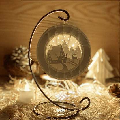 Winter Scene – 3D Pop-Up Card SVG File for Cricut & Silhouette