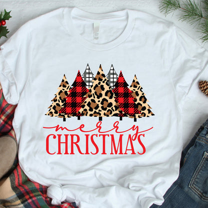 MC Leopard Plaid Tree - Christmas Cricut File - VEKTOR KRAFT
