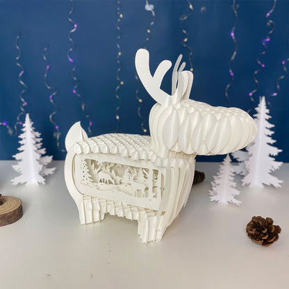 Xmas Deer – 3D Pop-Up Card SVG File for Cricut & Silhouette