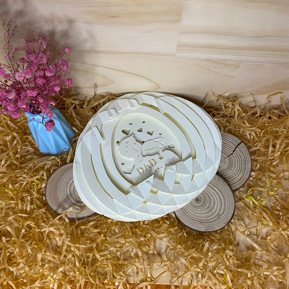 Father's Day 2 Girl – 3D Pop-Up Card SVG File for Cricut & Silhouette