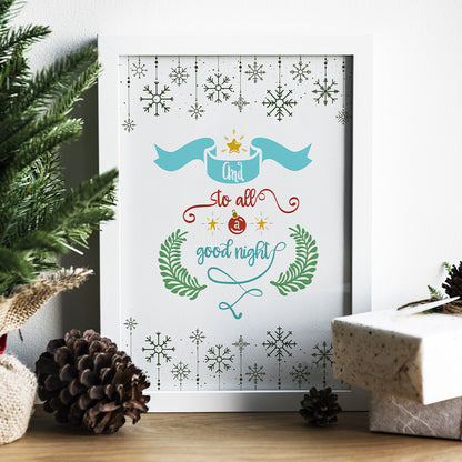 All a Good Night – 3D Lightbox SVG File for Cricut & Silhouette