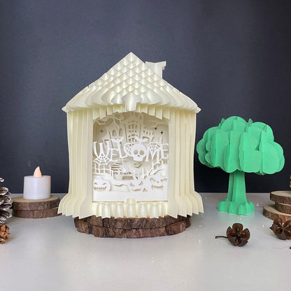 Welcome Halloween – 3D Pop-Up Card SVG File for Cricut & Silhouette