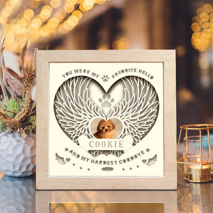Angel Wings Memorial 2 – 3D Shadow Box SVG File for Cricut & Silhouette
