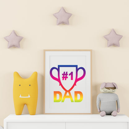 Number 1 Dad Stickers - Cricut File - VEKTOR KRAFT