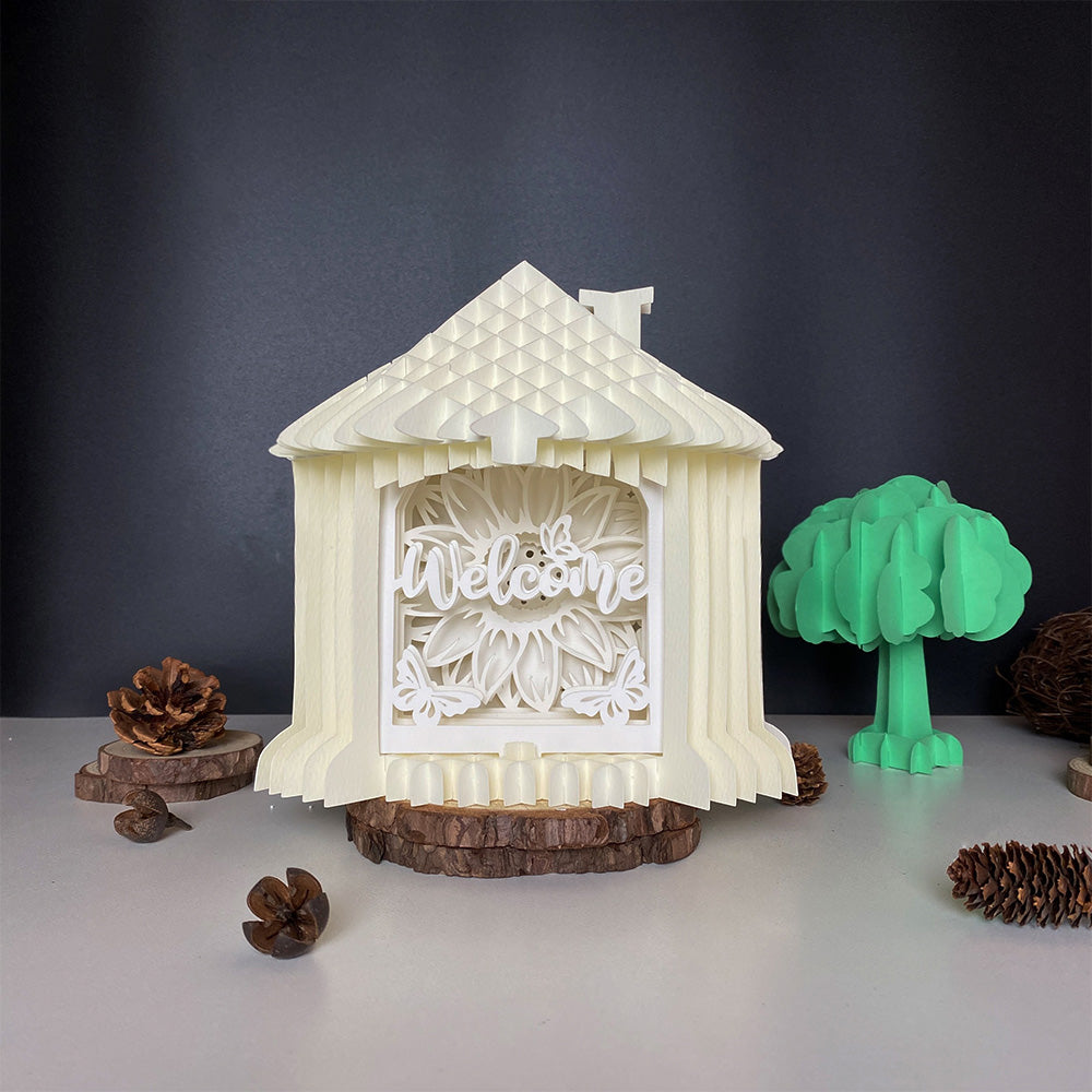 Welcome – 3D Pop-Up Card SVG File for Cricut & Silhouette