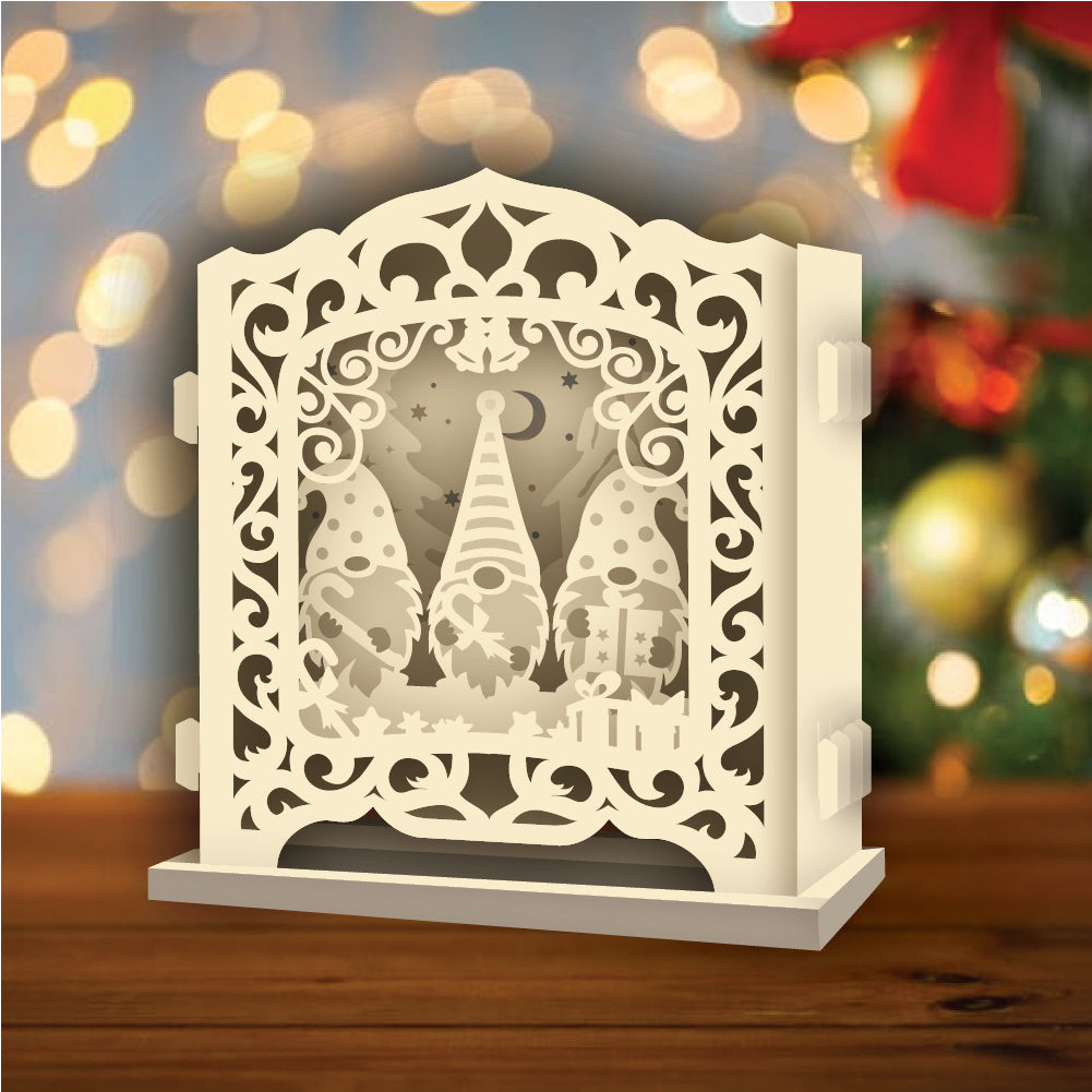 Christmas Gnome – 3D Pop-Up Card SVG File for Cricut & Silhouette