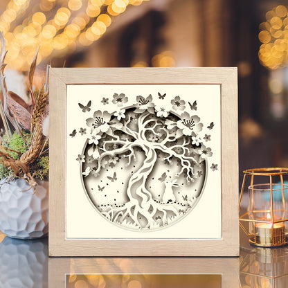 Chery Blossom – 3D Shadow Box SVG File for Cricut & Silhouette