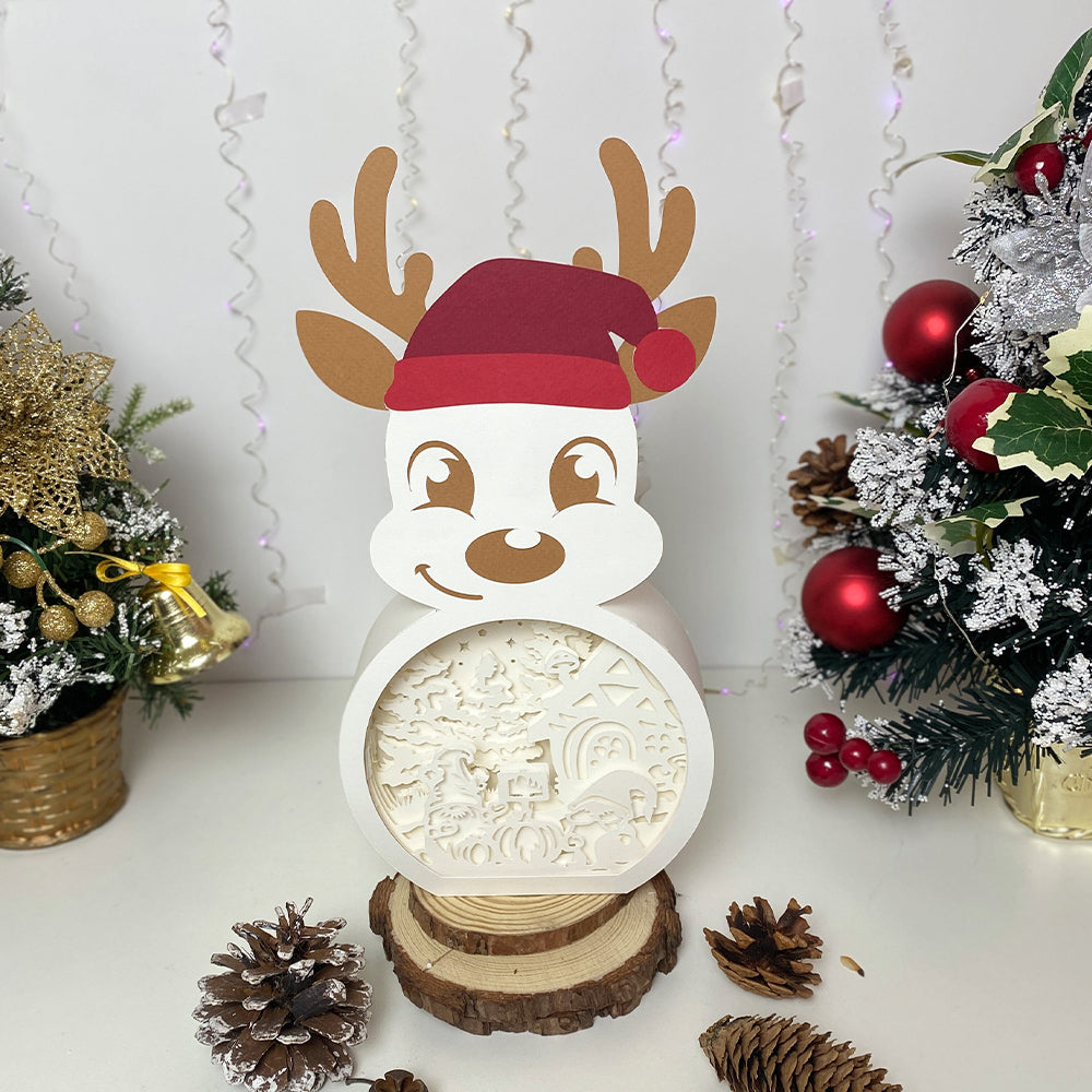 Christmas Gnome 2 – 3D Box SVG File for Cricut & Silhouette