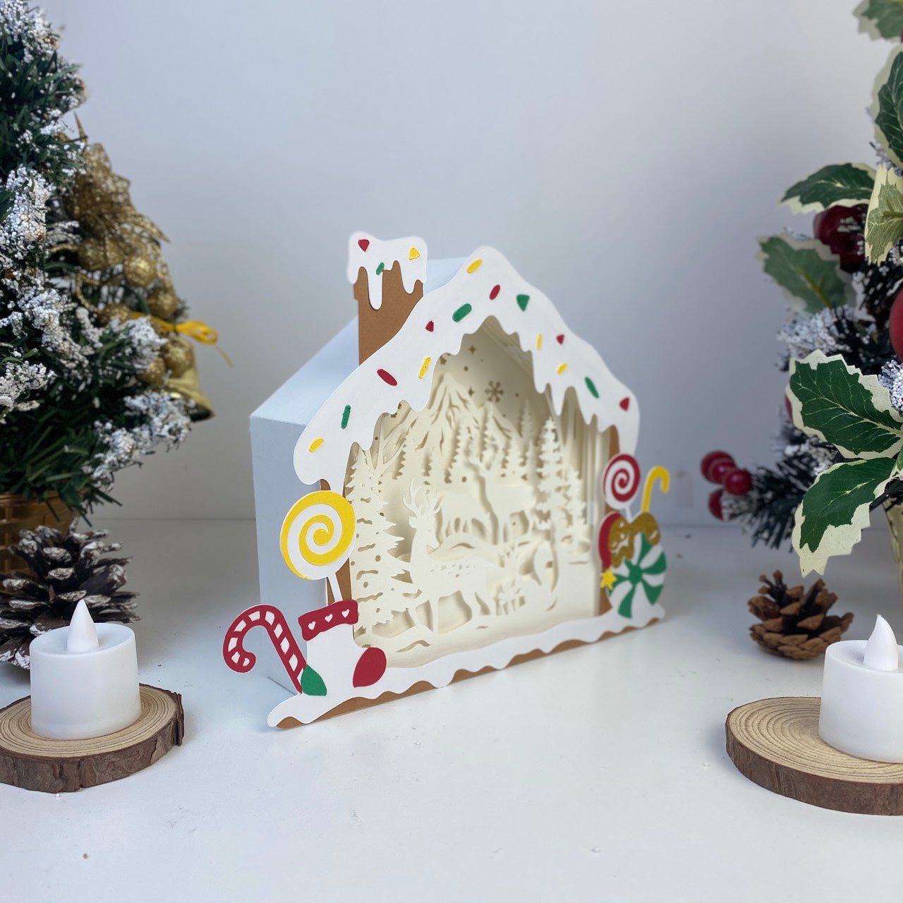 Christmas Deer – 3D Box SVG File for Cricut & Silhouette