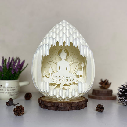 Buddha 2 – 3D Pop-Up Card SVG File for Cricut & Silhouette