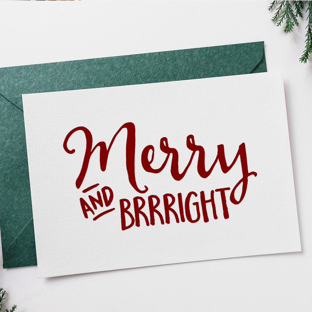 Merry and Bright - Christmas Cricut File - VEKTOR KRAFT