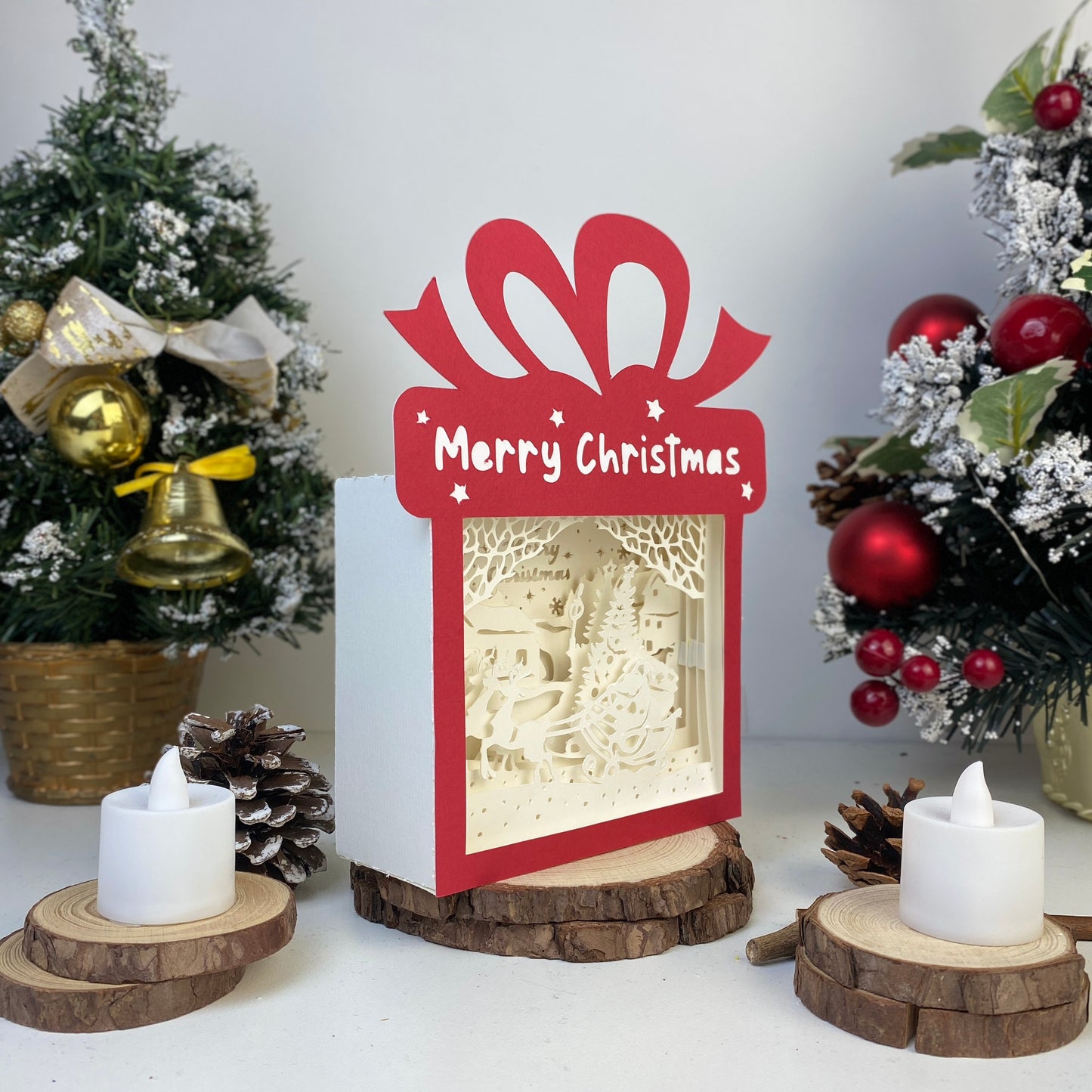 Santa 2 – 3D Box SVG File for Cricut & Silhouette