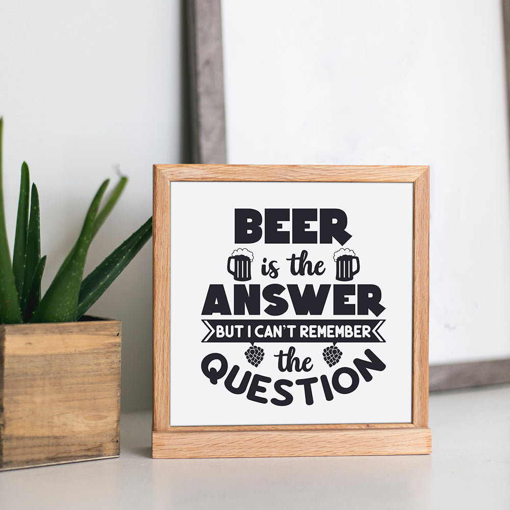 Beer is the Answer – 3D Lightbox SVG File for Cricut & Silhouette