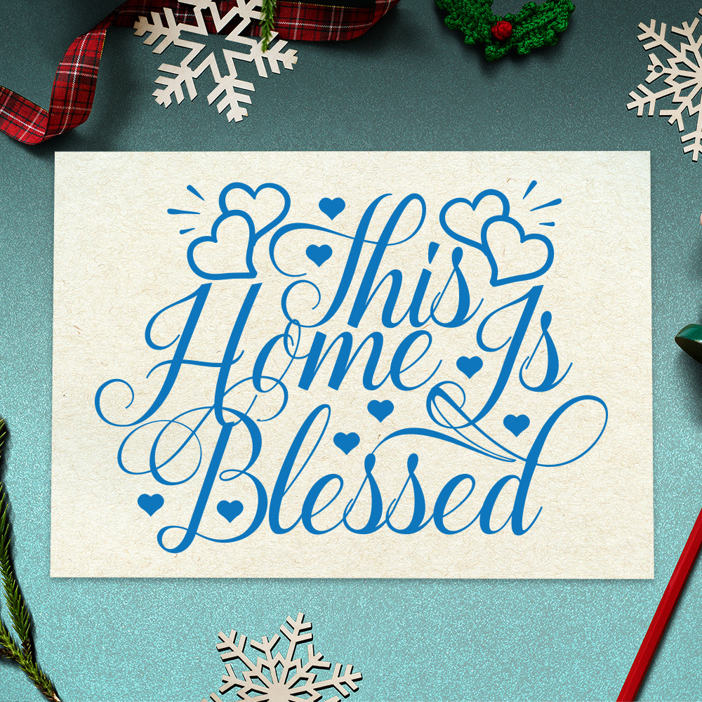 This Home Is Blessed - Cricut File - VEKTOR KRAFT