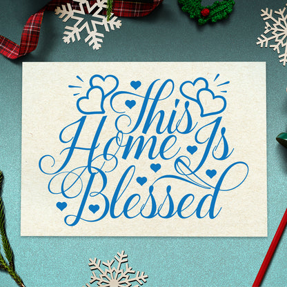 This Home Is Blessed - Cricut File - VEKTOR KRAFT