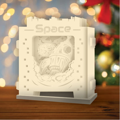 Rocket – 3D Pop-Up Card SVG File for Cricut & Silhouette