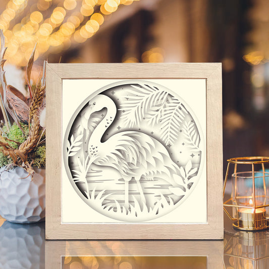 Flamingo 2 – 3D Shadow Box SVG File for Cricut & Silhouette