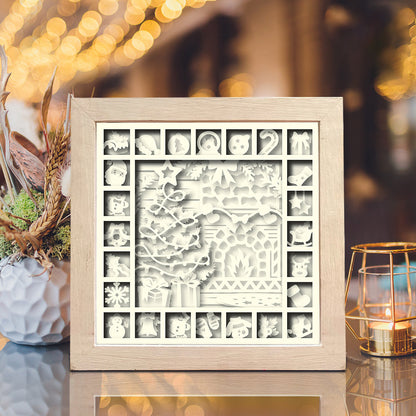 Christmas Calendar – 3D Shadow Box SVG File for Cricut & Silhouette