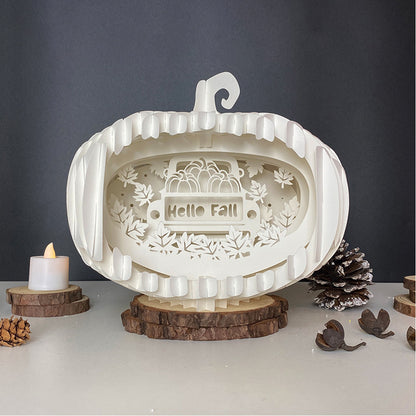Autumn Truck – 3D Pop-Up Card SVG File for Cricut & Silhouette