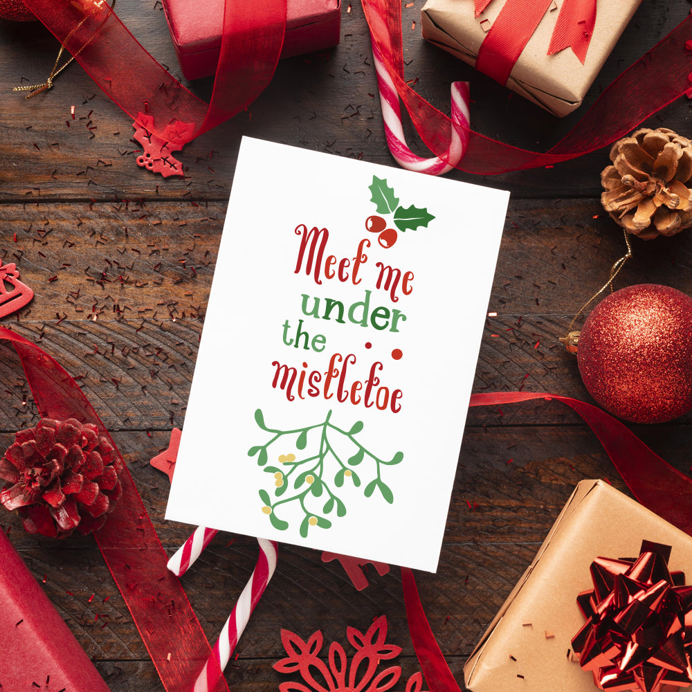 Meet Me Under The Mistletoe - Christmas Cricut File - VEKTOR KRAFT
