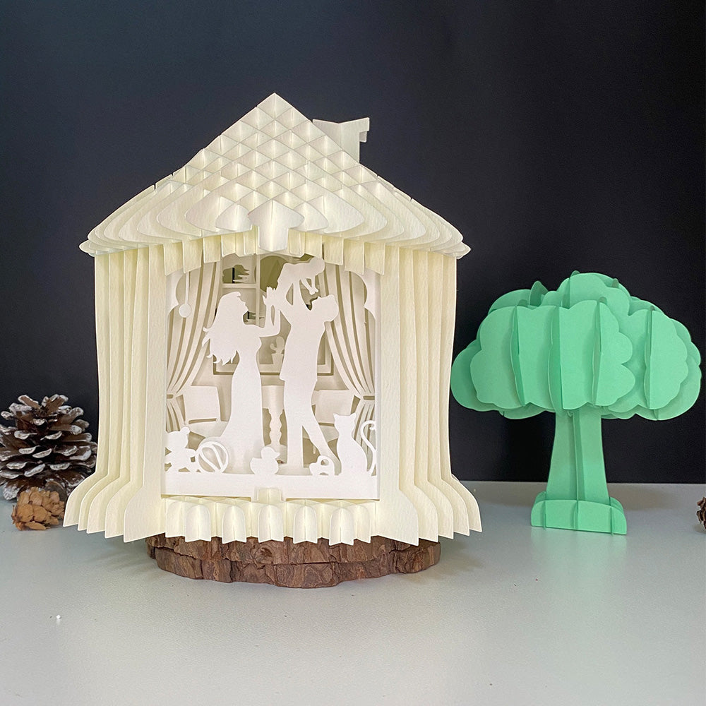 Family – 3D Pop-Up Card SVG File for Cricut & Silhouette
