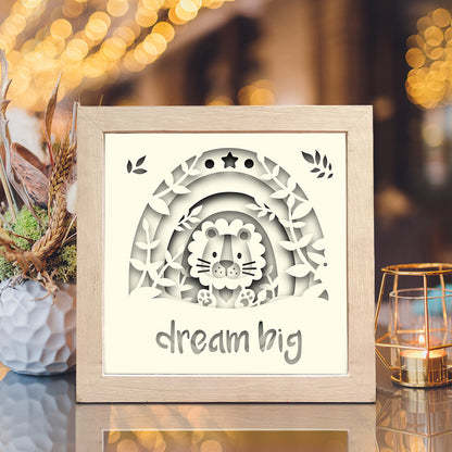 Dream Big – 3D Shadow Box SVG File for Cricut & Silhouette