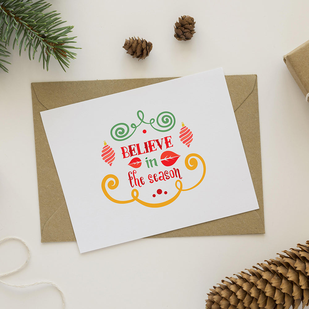 Believe in the Season – 3D Lightbox SVG File for Cricut & Silhouette