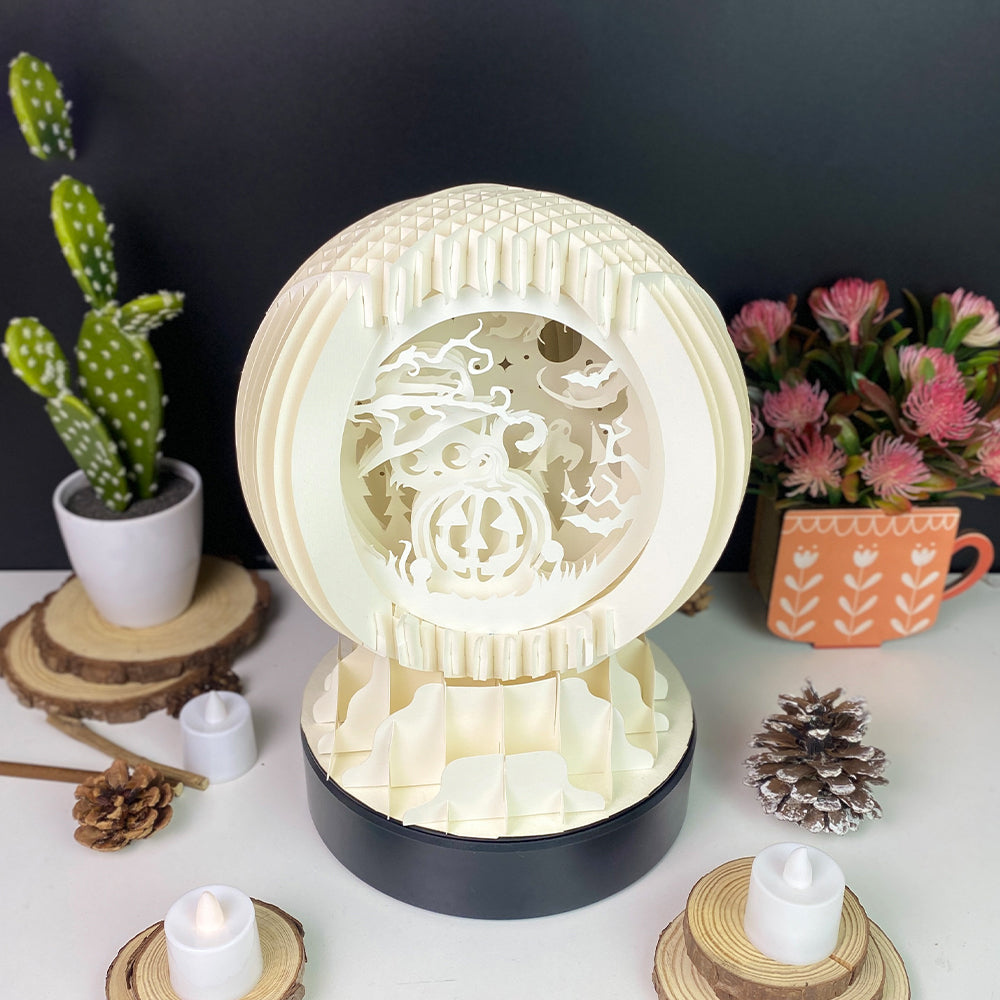 Cat Witch – 3D Pop-Up Card SVG File for Cricut & Silhouette