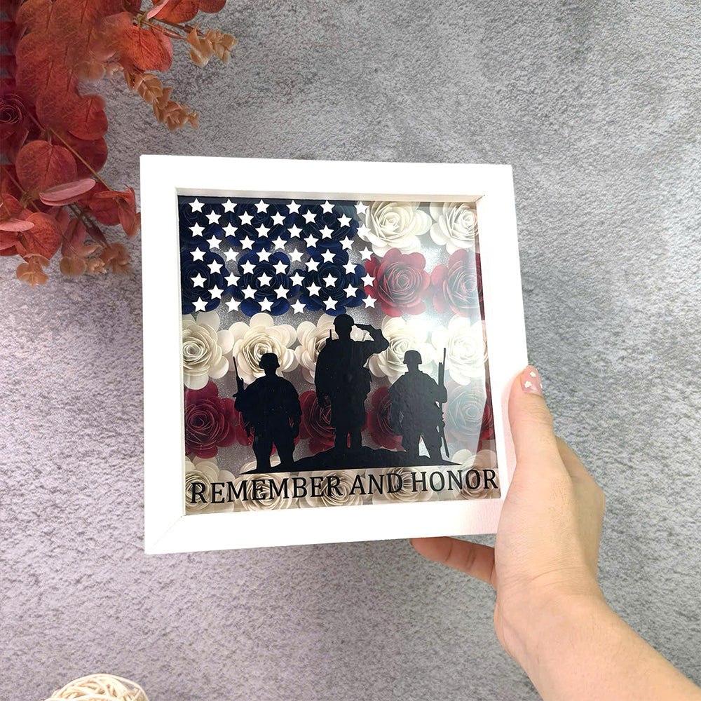 Memorial Day – 3D Shadow Box SVG File for Cricut & Silhouette