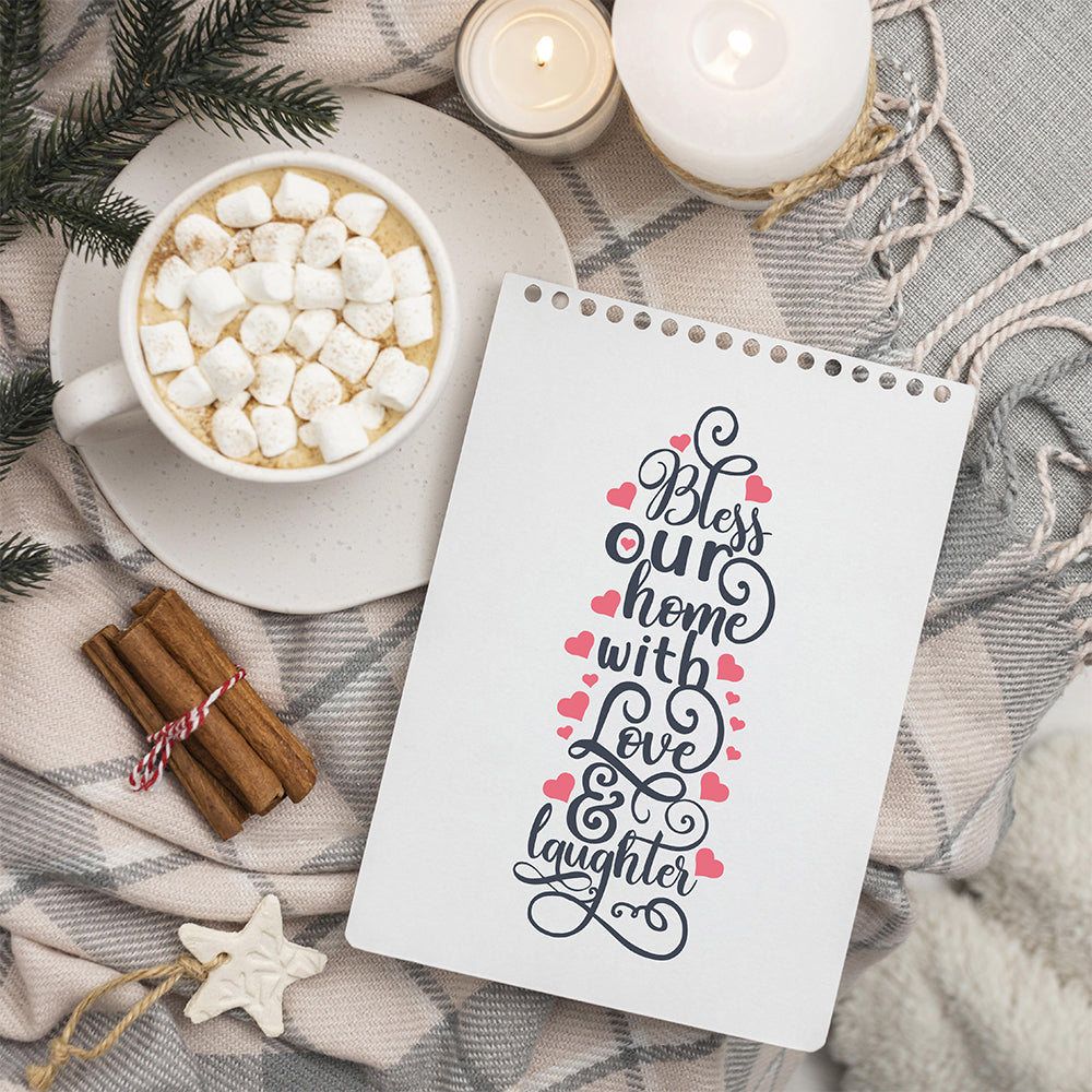 Bless Our Home With Love – 3D Lightbox SVG File for Cricut & Silhouette