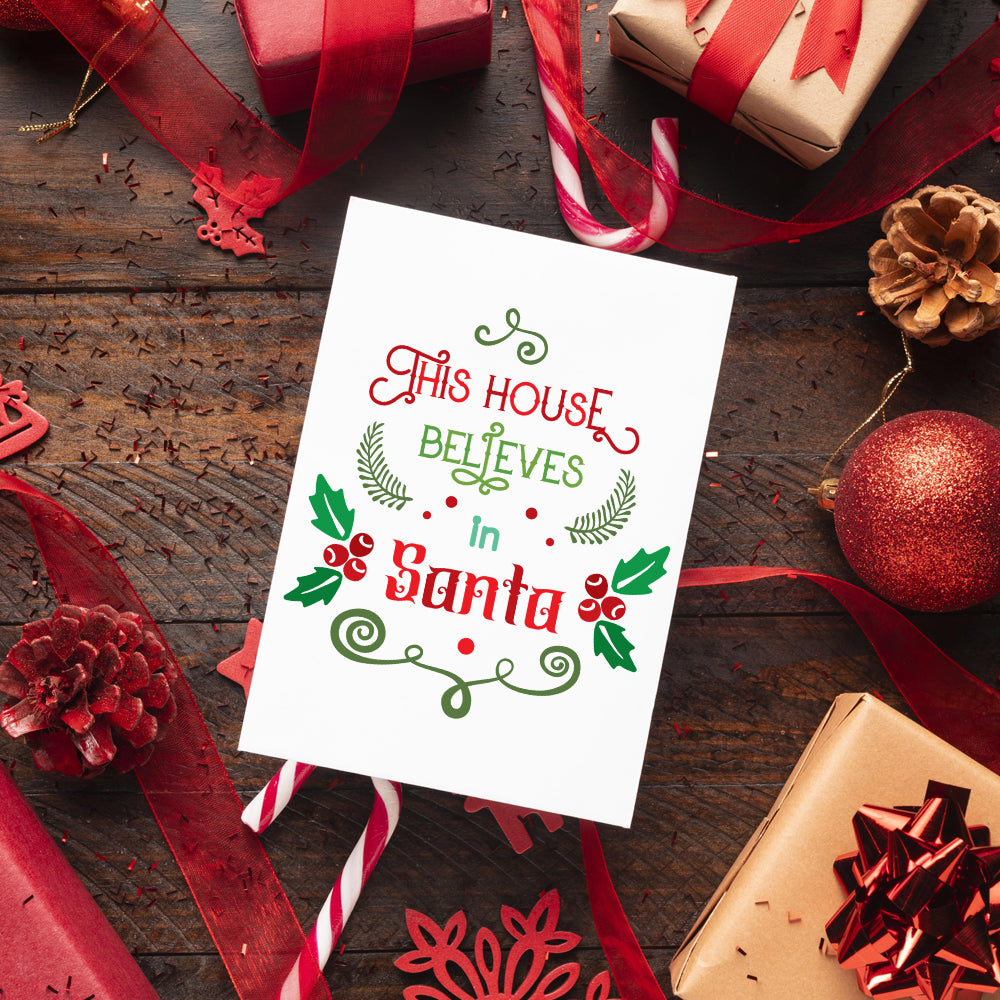 This House Believes In Santa - Cricut File - VEKTOR KRAFT