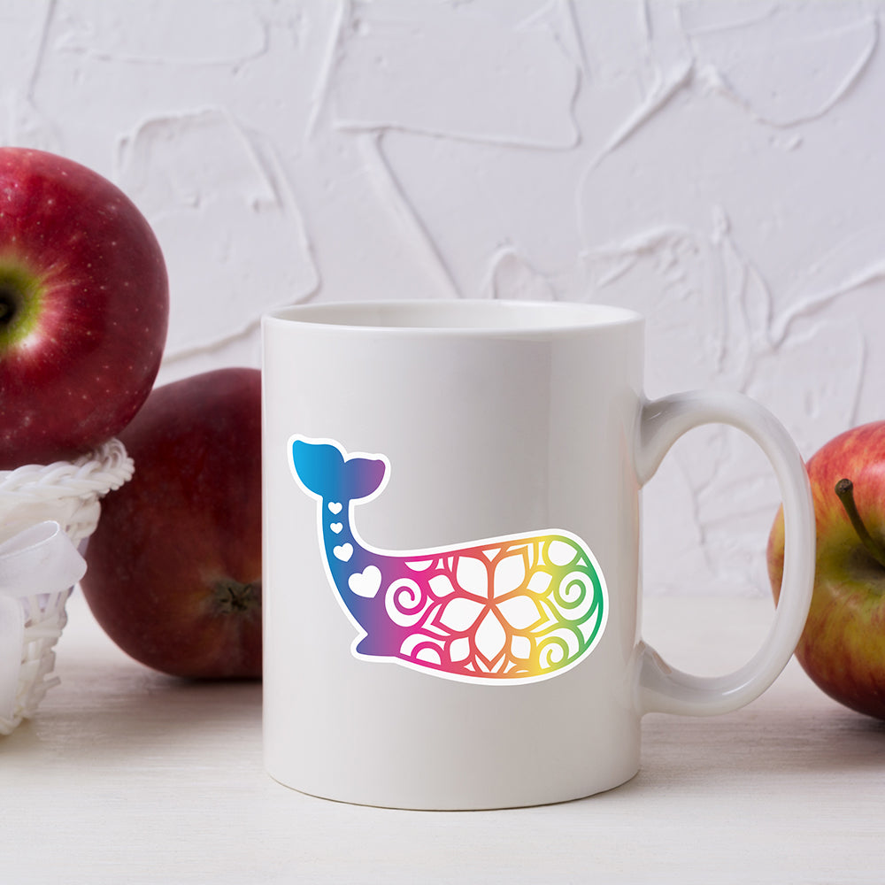 Whale Spectrum Stickers - Cricut File - VEKTOR KRAFT
