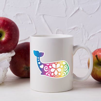 Whale Spectrum Stickers - Cricut File - VEKTOR KRAFT