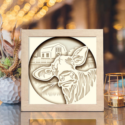 Cow – 3D Shadow Box SVG File for Cricut & Silhouette