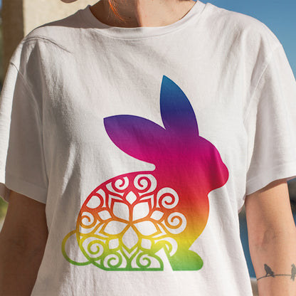 Bunny Spectrum Stickers – 3D Lightbox SVG File for Cricut & Silhouette