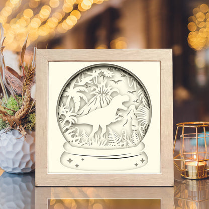 Dinosaurs 4 – 3D Shadow Box SVG File for Cricut & Silhouette