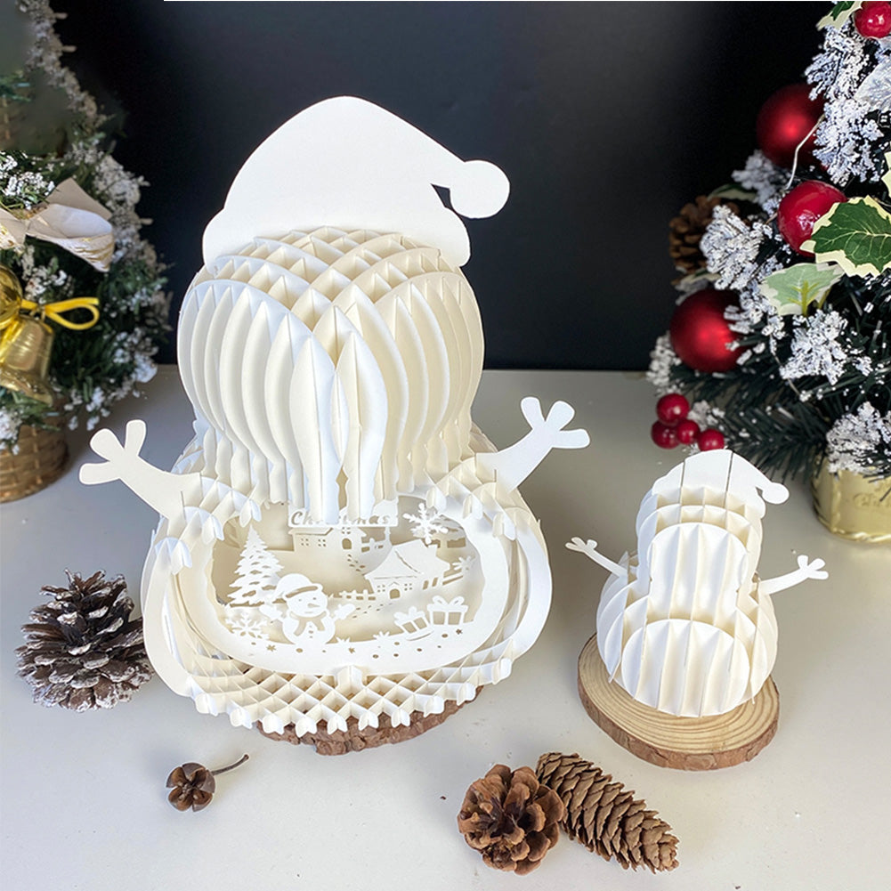 Christmas Snowman – 3D Pop-Up Card SVG File for Cricut & Silhouette