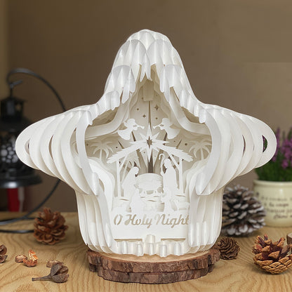 Nativity – 3D Pop-Up Card SVG File for Cricut & Silhouette