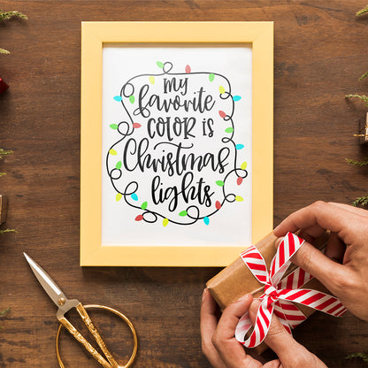My Favorite Color Is Christmas Lights - Christmas Cricut File - VEKTOR KRAFT