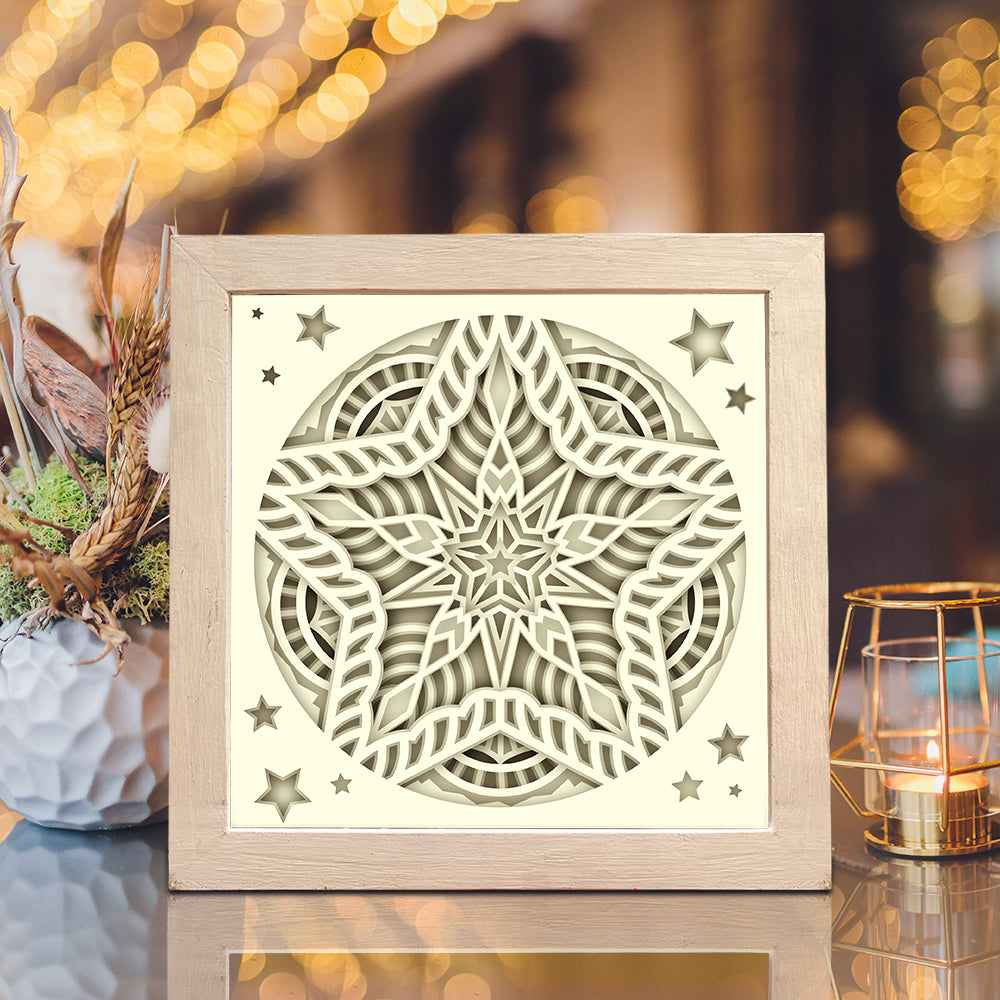 Star Nativity – 3D Shadow Box SVG File for Cricut & Silhouette