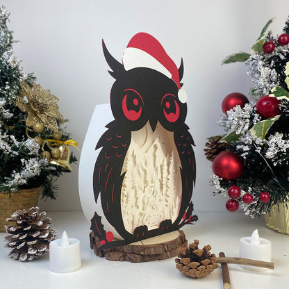 Christmas Gnome 2 – 3D Christmas Owl Box File - Cricut File - VEKTOR KRAFT