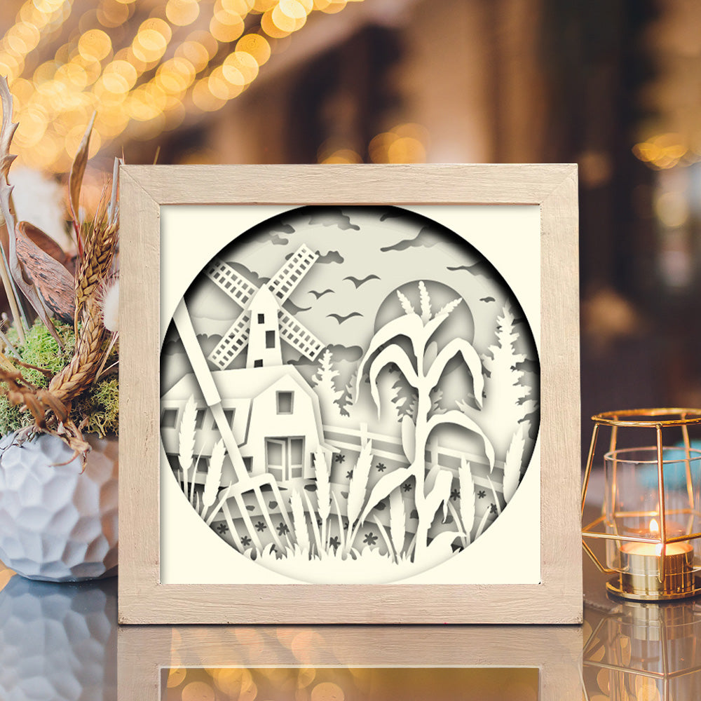 Farm 2 – 3D Shadow Box SVG File for Cricut & Silhouette