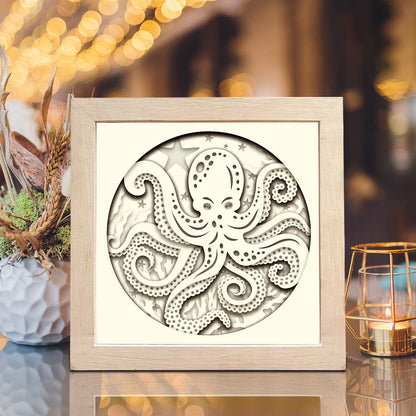 Octopus 2 – 3D Shadow Box SVG File for Cricut & Silhouette