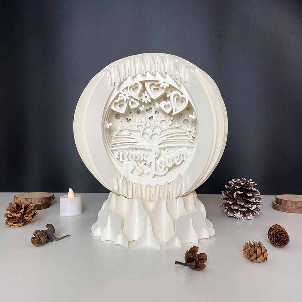 Book Lovers Day – 3D Pop-Up Card SVG File for Cricut & Silhouette