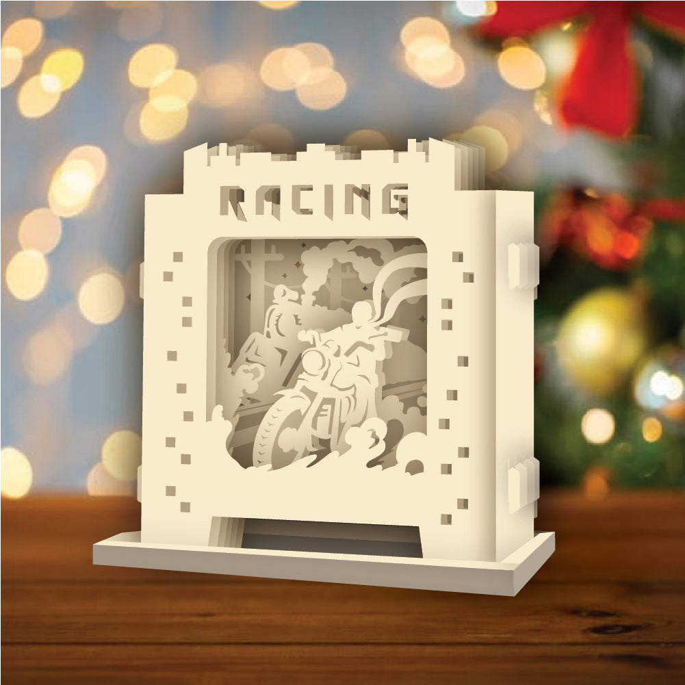 Racing – 3D Pop-Up Card SVG File for Cricut & Silhouette