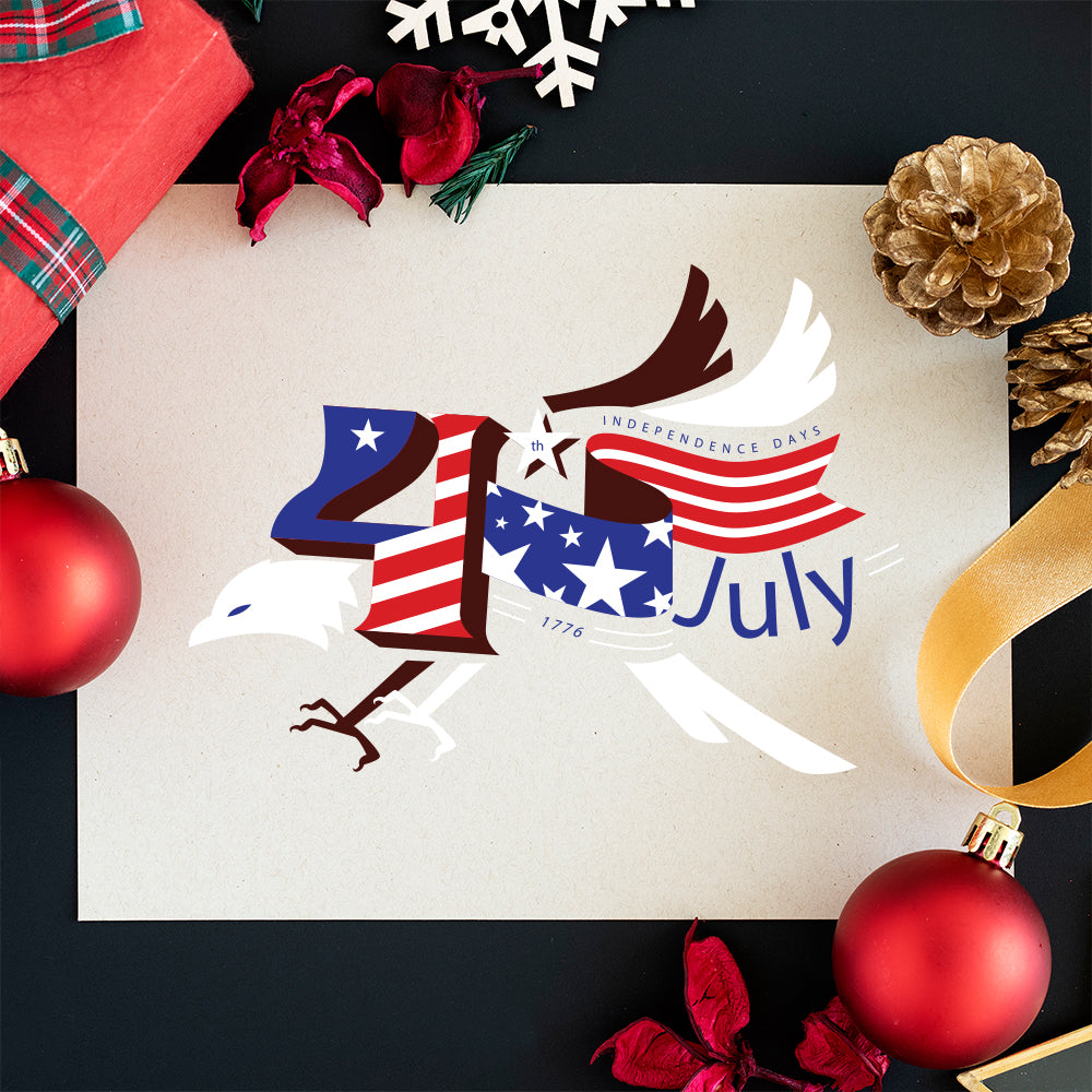 4th Of July Eagle – 3D Lantern SVG File for Cricut & Silhouette