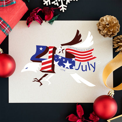 4th Of July Eagle – 3D Lantern SVG File for Cricut & Silhouette